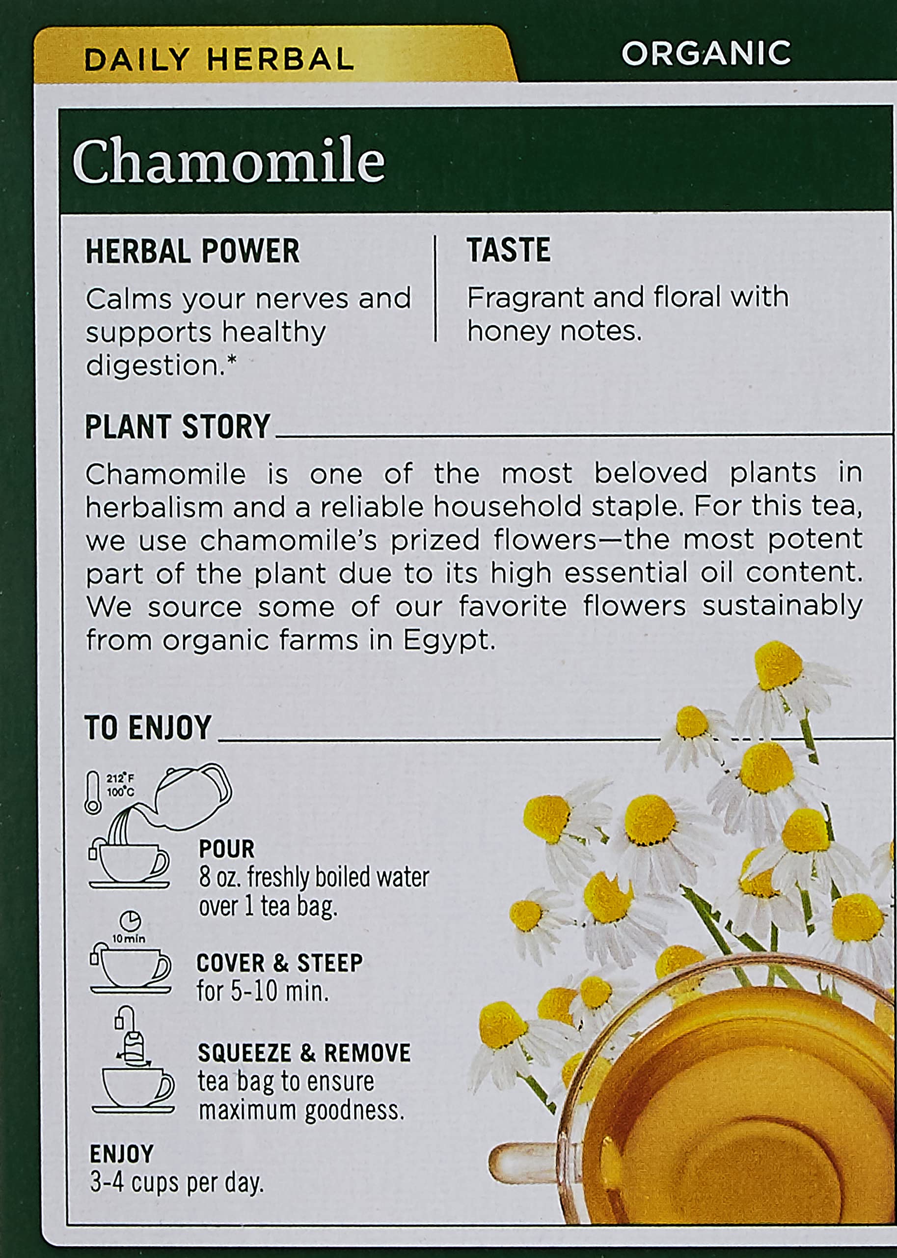 Traditional Medicinals Organic Chamomile Herbal Tea, 16 Count