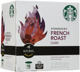 Starbucks dark French Roast, K-Cup Portion Pack for Keurig K-Cup Brewers, 16-Count
