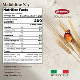 Granoro Dedicato Mafaldine No.5, Authentic Italian Pasta, 100% Made from Puglia Durum Wheat Semolina, Rougher Texture For Maximum Sauce Retention, 1.1