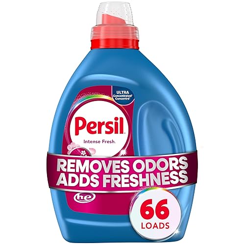 Persil Intense Fresh Everyday Clean Laundry Detergent Liquid, 50 Fl Oz, 66 Loads, Ultra Concentrated Laundry Soap, Deep Cleaning & Lasting Freshness