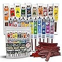 Buffalo Bob's Wild Game Meat Snacks | Beef Jerky Snack Pack | Flavorful Strips & Sticks | Exotic Beef Jerky Gift Basket | Meat Variety Snack | Ideal