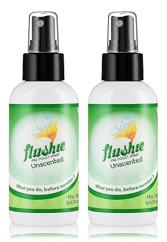 Flushie Pre-Toilet Spray Poop Spray Travel Size Toiletries Bathroom Spray for Toilet Traveling Essentials Poop deodorizer Poop Odor eliminator 4oz