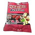Haribo Of America (1) 4 oz Bag Haribo Berries Crunchy and Chewy Gummy Candy (Raspberries and Blackberries) Share Size Pack