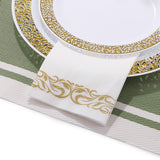 FOCUSLINE 100 Linen Feel Bathroom Napkins, Soft and Absorbent Disposable Guest Towels, Cloth-Like Paper Hand Towels Decorative Napkins for Dinners