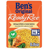 BEN'S ORIGINAL Ready Rice Roasted Chicken Flavored Rice, Easy Dinner Side, 8.8 oz Pouch