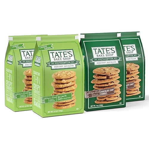 Tate's Bake Shop Key Lime Pie & Chocolate Chip Cookies, 4 Bags