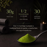 Matcho | Premium Matcha - Organic First Harvest Ceremonial Grade Matcha Green Tea Powder from Uji, Kyoto (30g/1.06oz)