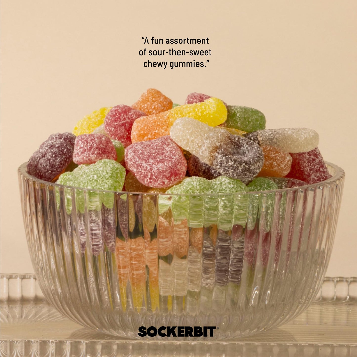 Sockerbit Swedish Candy Fruity Heart Candy, 5 Bags, Sweet & Sour Mix, Apple Cherry, Cassis Peach & Pineapple Strawberry, Sugar-Coated, Vegan, Gluten