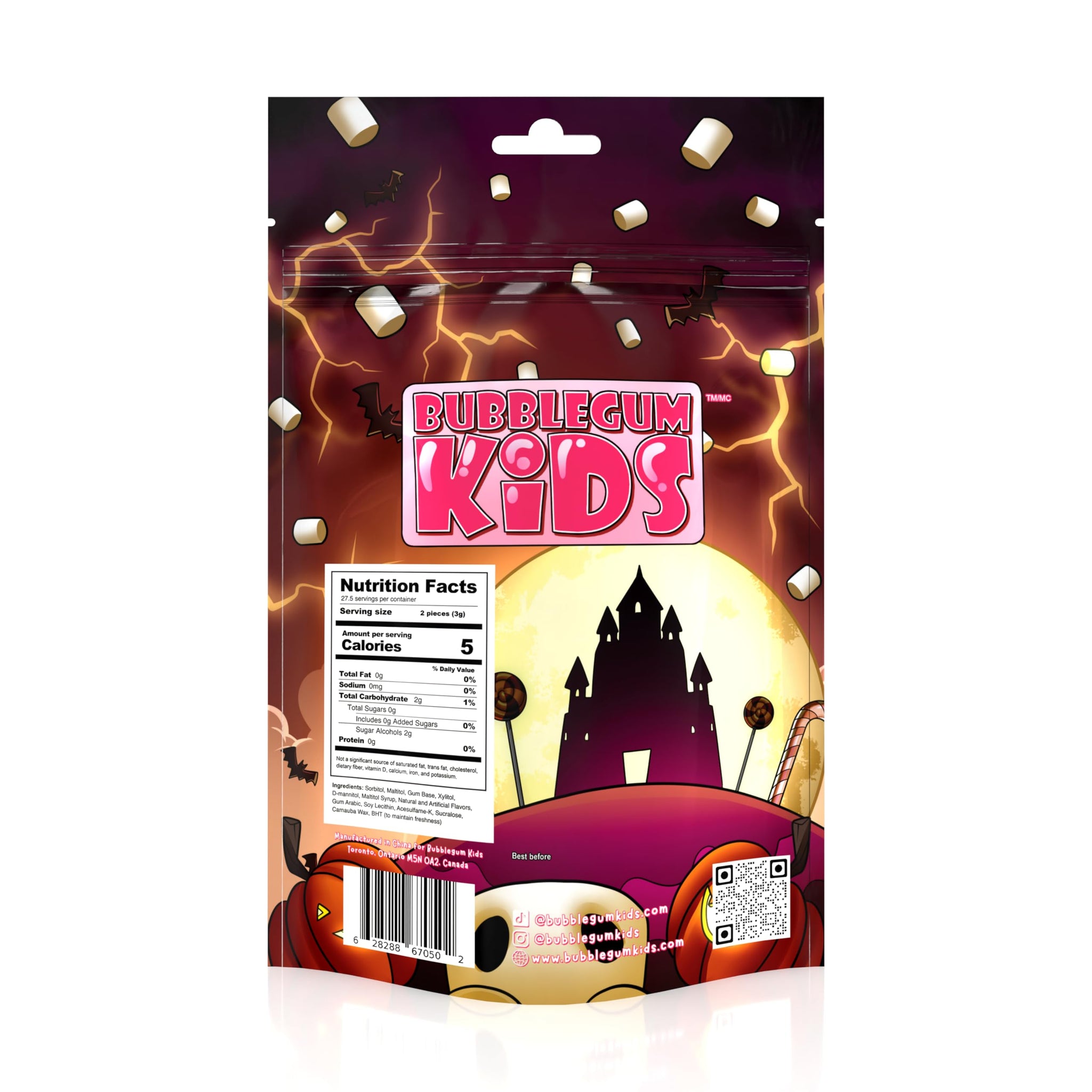 Bubblegum - Spooky Marshmallow, 10 Pack