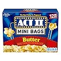 Act II Butter Flavor Microwave Popcorn, Mini Bags, 13.125 oz., 12 Count Bags