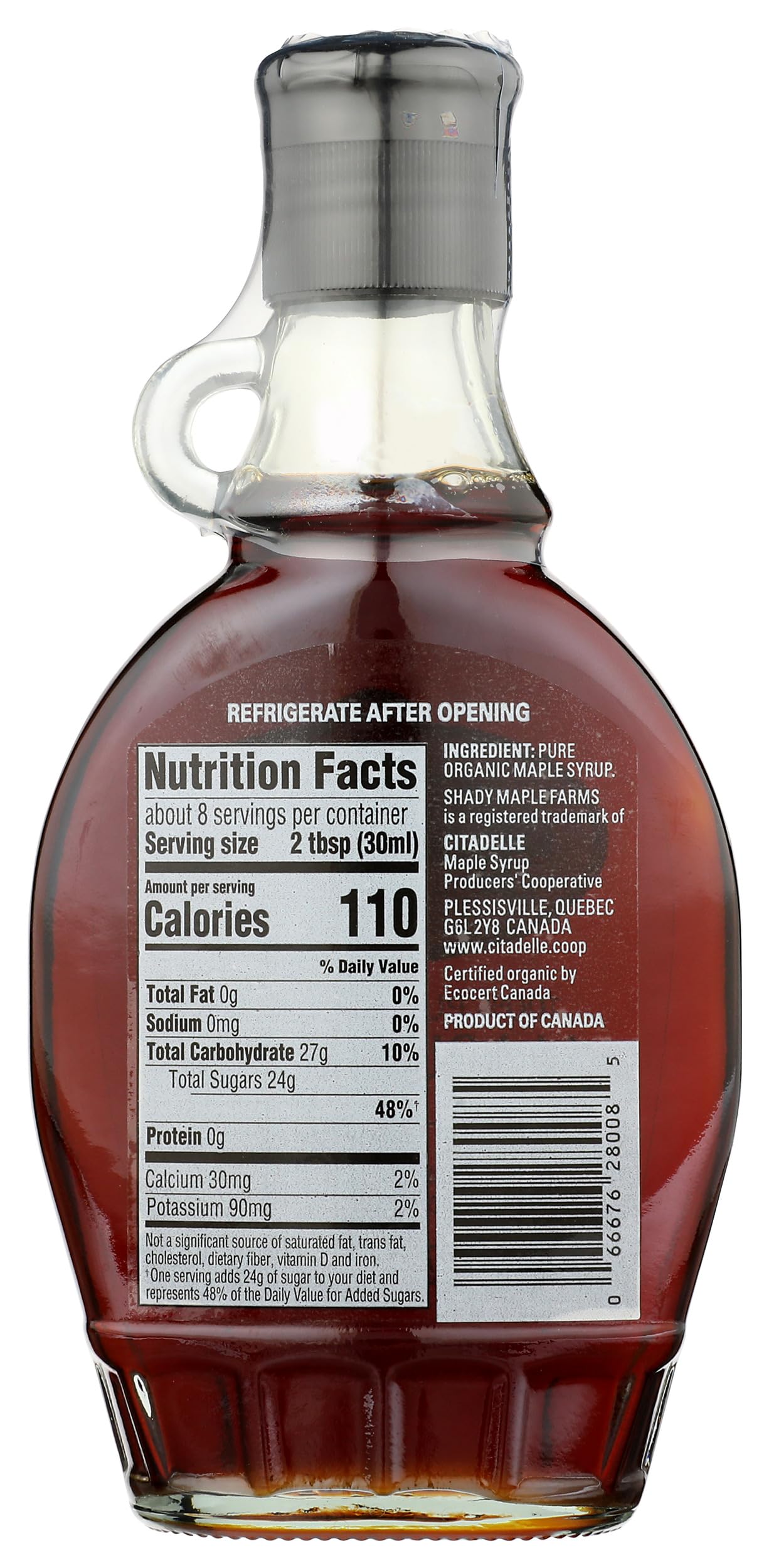 Shady Maple Farms Organic Very Dark Maple Syrup, 8 FZ