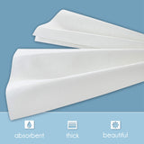 eDayDeal Disposable Cloth-Like Paper Hand Guest Towels - Soft, Absorbent, Air Laid Tissue Paper for Kitchen, Bathroom or Events, White Guest Towel