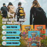 Louisville Vegan Jerky Co. Best Sellers 1 Variety Bundle Vegan Jerky 3 oz. 3 pack (Smoky Carolina BBQ, Smoked Black Pepper, Maple Bacon)