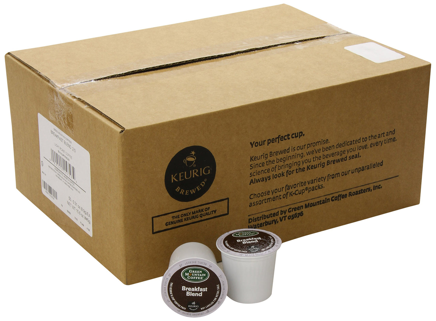 Keurig, Green Mountain Coffee, Breakfast Blend(melange), K-Cup Counts, 50 Count