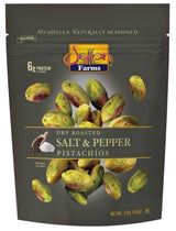 Setton Farms Naturally Seasoned Pistachio Kernels, Salt and Pepper, No Shell Pistachios, Certified Non-GMO, Gluten Free, Vegan and Kosher, 5 oz