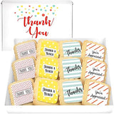 Thank You Gift Basket Decorated Cookies Employee appreciation for Men Women Nurses Employees Teacher Corporate Gifts | Individually Wrapped | 12 Pack