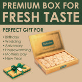 Baklava Style Turkish Delight with Hazelnut Cream - Soft Lokum Candy Inspired by Baklava Pastry, Gourmet Turkish Sweets Gift Box, Dulces Turcos, 17.6