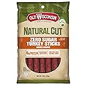 Old Wisconsin Natural Cut Turkey Sausage Snack Sticks, Zero Sugar, Naturally Smoked, Ready to Eat, High Protein, Low Carb, Keto, Gluten Free, No