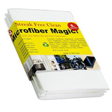 Microfiber Magic Streak Free Cleaning Cloth 3 Pack Clean Any Surface with Just Water Eco Friendly Environmentally Safe Perfect for Window, Mirror