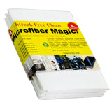 Microfiber Magic Streak Free Cleaning Cloth 3 Pack Clean Any Surface with Just Water Eco Friendly Environmentally Safe Perfect for Window, Mirror