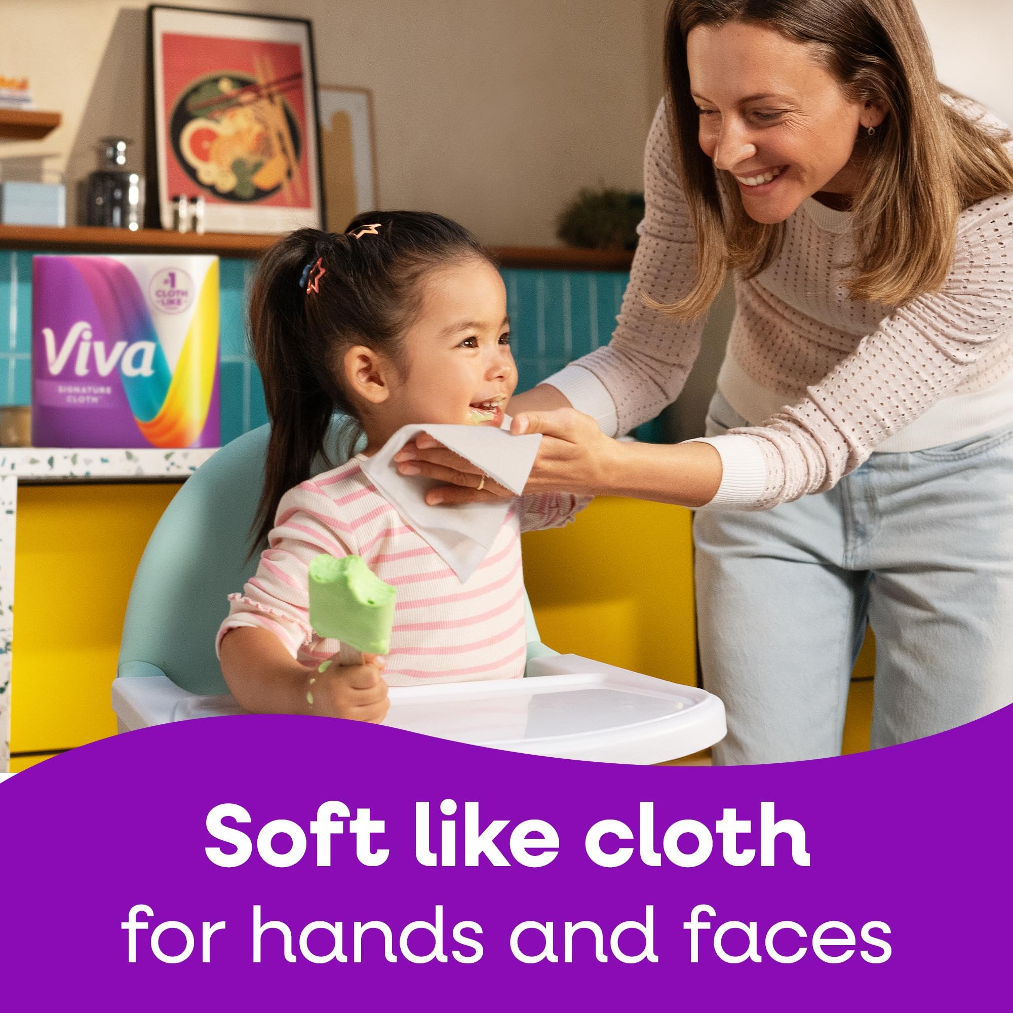 Viva Signature Cloth Paper Towels, Choose-A-Sheet Size, 3 Double Rolls, 86 Sheets per Roll (Packaging May Vary)