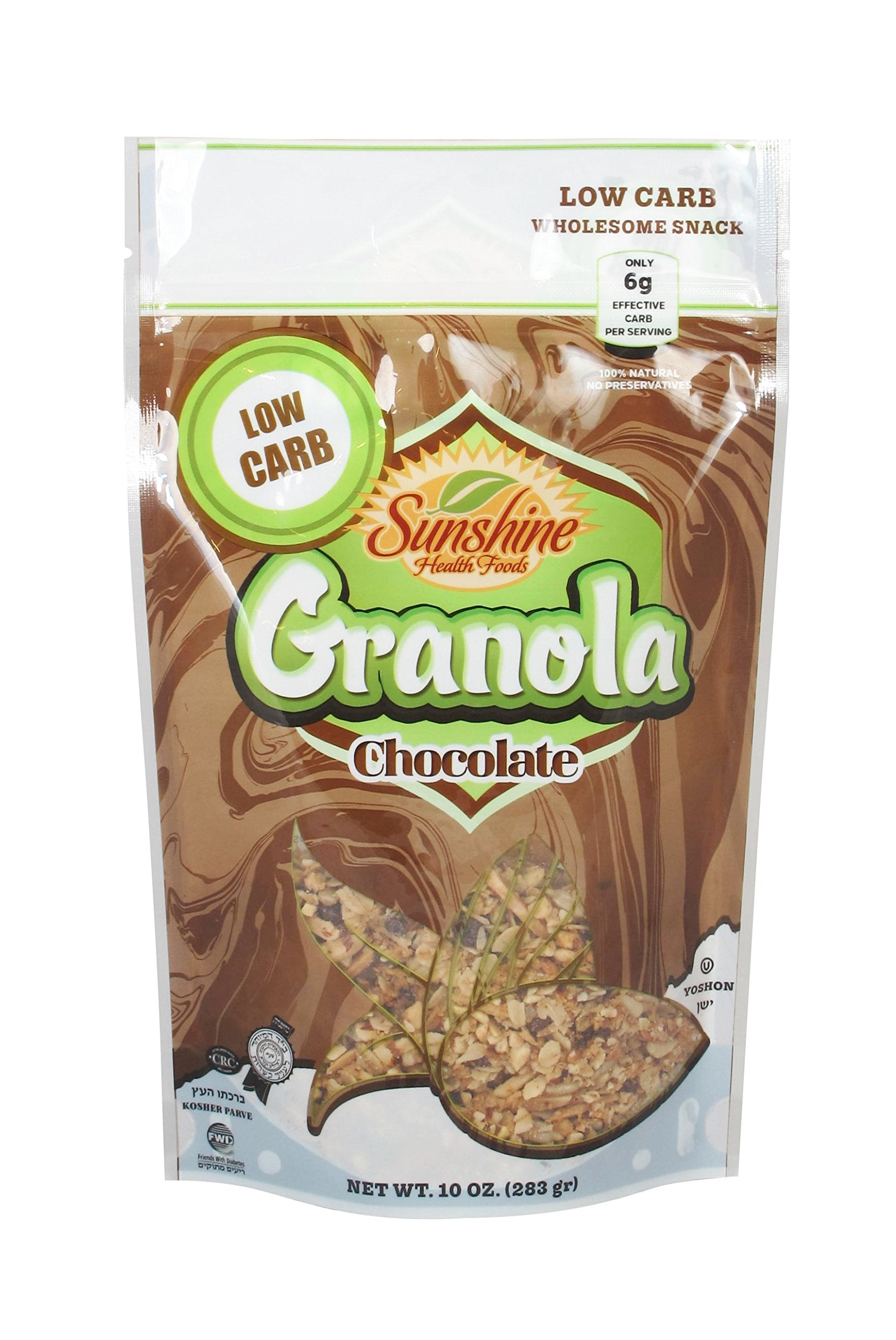 Sunshine's Low Carb Granola (10 oz) Sugar Free, chocolate