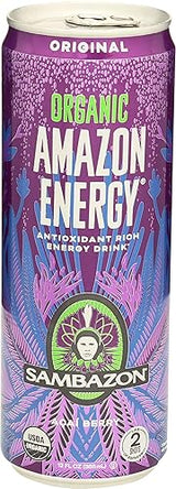 Sambazon Acai Berry, Energy Drink, 12 Fl Oz Can