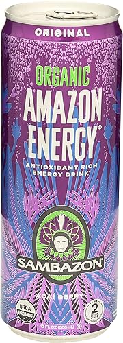 Sambazon Acai Berry, Energy Drink, 12 Fl Oz Can