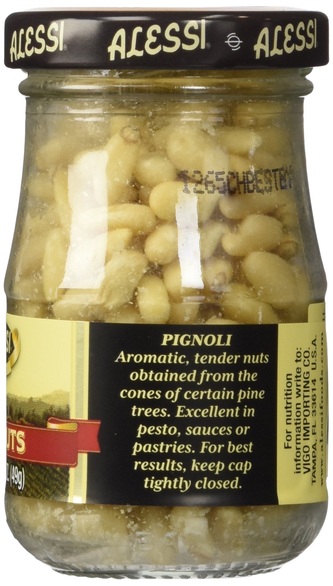 Alessi Pignoli Pine Nuts, 1.75 oz, White