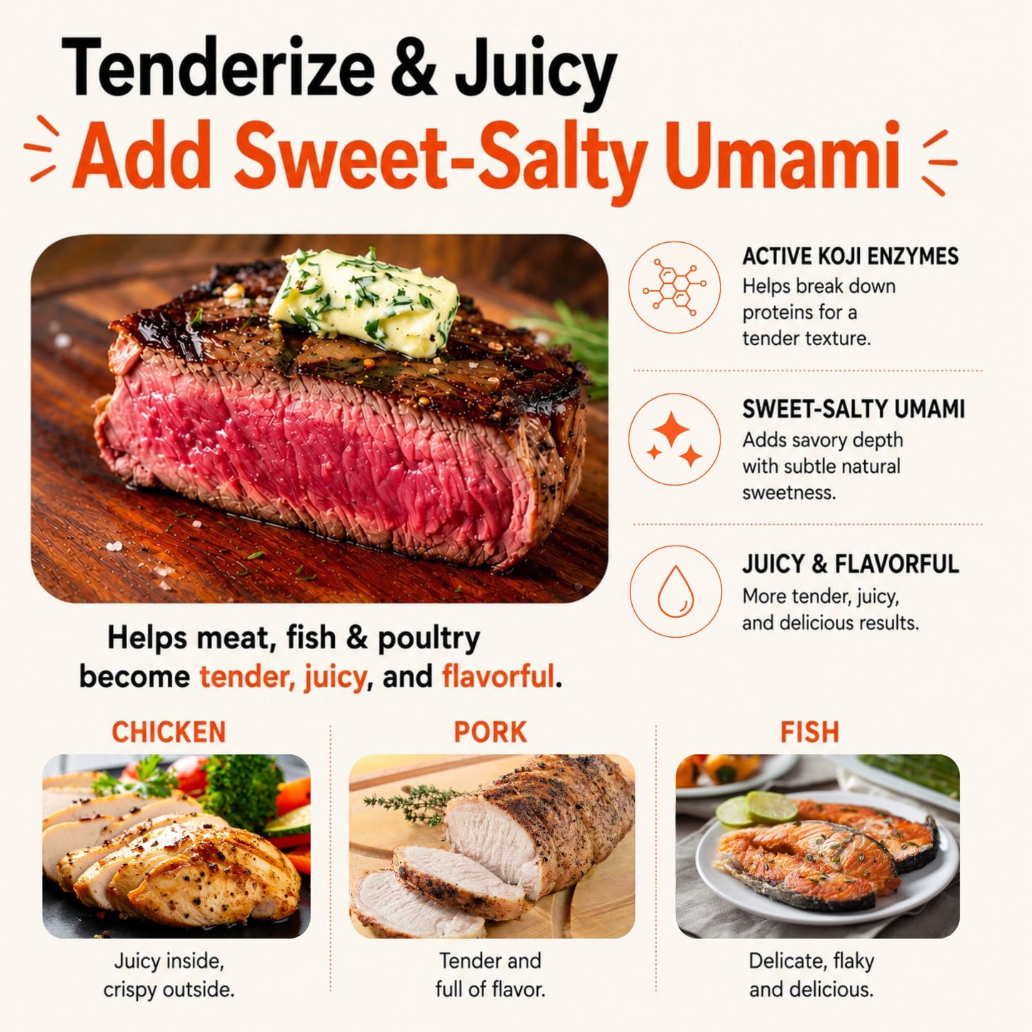 UMAMI EXPERIENCE Shio Koji - Japanese Umami Marinade & Seasoning
