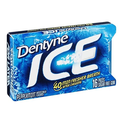 Continental Concession Dentyne Ice Peppermint, 16 Pieces (Pack of 9)