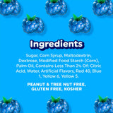 Airheads Full-Size Candy Bars, Taffy Candy Pack, Individually Wrapped Bulk Candy, Blue Raspberry Flavor Artificially Flavored, 36 Count Box