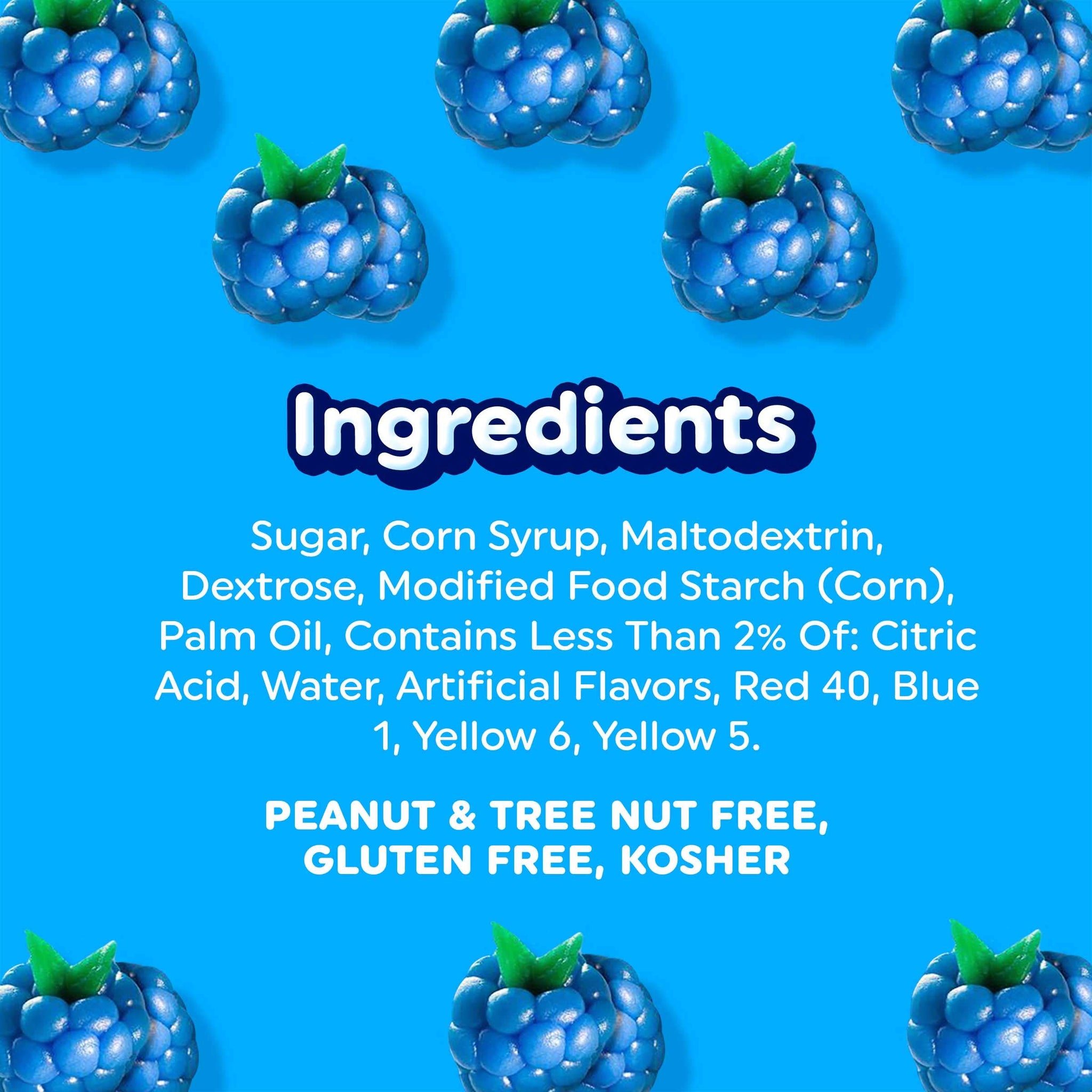 Airheads Full-Size Candy Bars, Taffy Candy Pack, Individually Wrapped Bulk Candy, Blue Raspberry Flavor Artificially Flavored, 36 Count Box