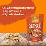 Almond Brothers Roasted Almonds - Pack of 3, 5 oz - Orange Almonds with Cayenne Pepper - Gluten-Free, Non-GMO