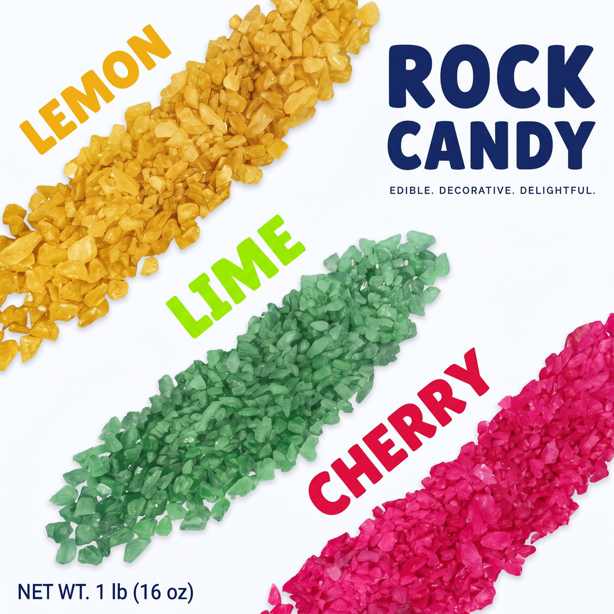 Carlotta's Bakery Rock Candy Crystals, 1 lb Bulk