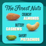 Blue Diamond Almonds, Mixed Nuts Roasted Sea Salt Deluxe Snack Nuts, Almonds, Pistachios, and Cashews, 14oz. Can (Pack of 1)