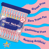 Atkinson's Natural Mint Twists - Peppermint Red & White Candy - Gluten Free, Kosher, Vegan - 2 lb. Laydown Bag