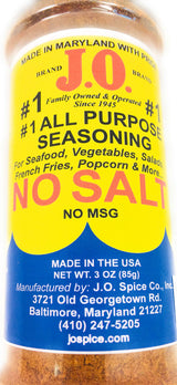 3 oz J.O. Spice Company #1 All purpose Seafood Seasoning NO SALT, Seafood, poultry, meats, popcorn, french fries