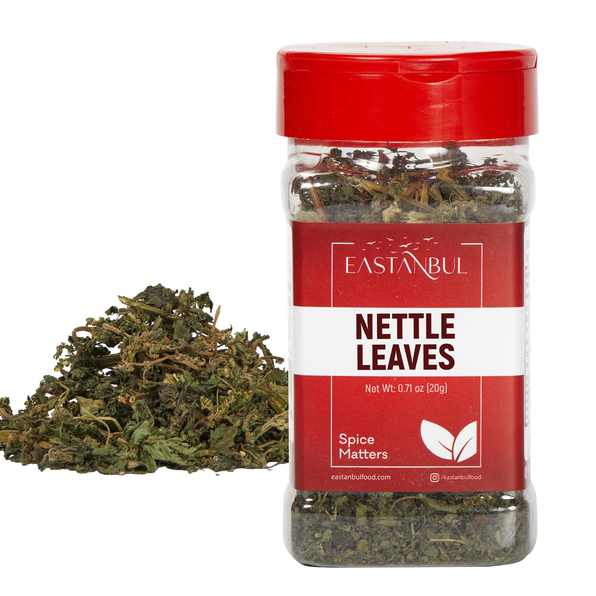 Eastanbul Nettle Loose Leaf Tea, 0.71oz, Stinging Nettle Tea, AKA Ortiga, Caffeine Free, Wild Harvested, Freshly Cut & Sifted Stinging Leaf, 100%