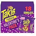 Takis Fuego 18 pc / 1 oz Valentine's Day Multipack, Hot Chili Pepper & Lime Flavored Extreme Spicy Rolled Tortilla Chips