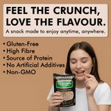 Roasted Chickpeas Snack - Crunchy Garbanzo Beans, Healthy Bean Snack, Crispy Chickpeas, Chickpea Snacks, High Protein - 8.8 oz Bag