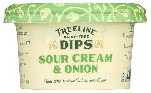 Treeline Non-Dairy Cashew Sour Cream & Onion Dip, 7.5 OZ