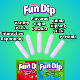 Fun Dip Candy Bulk - Cherry Yum & Razz Apple Flavors (96 count, 0.43 oz each)