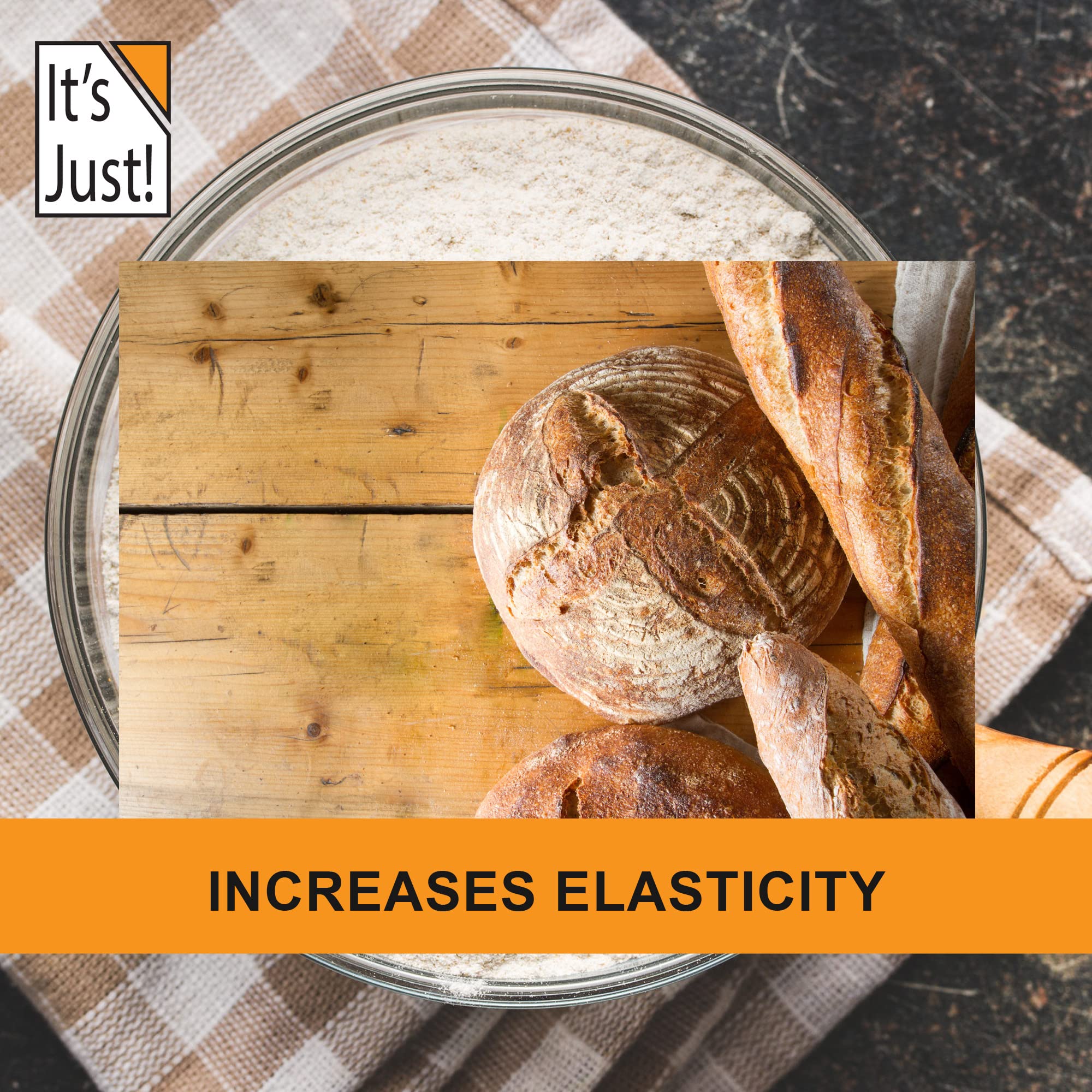 It's Just! Vital Wheat Gluten Flour - High Protein, Vegan, Low Carb, Keto Friendly - 20 oz
