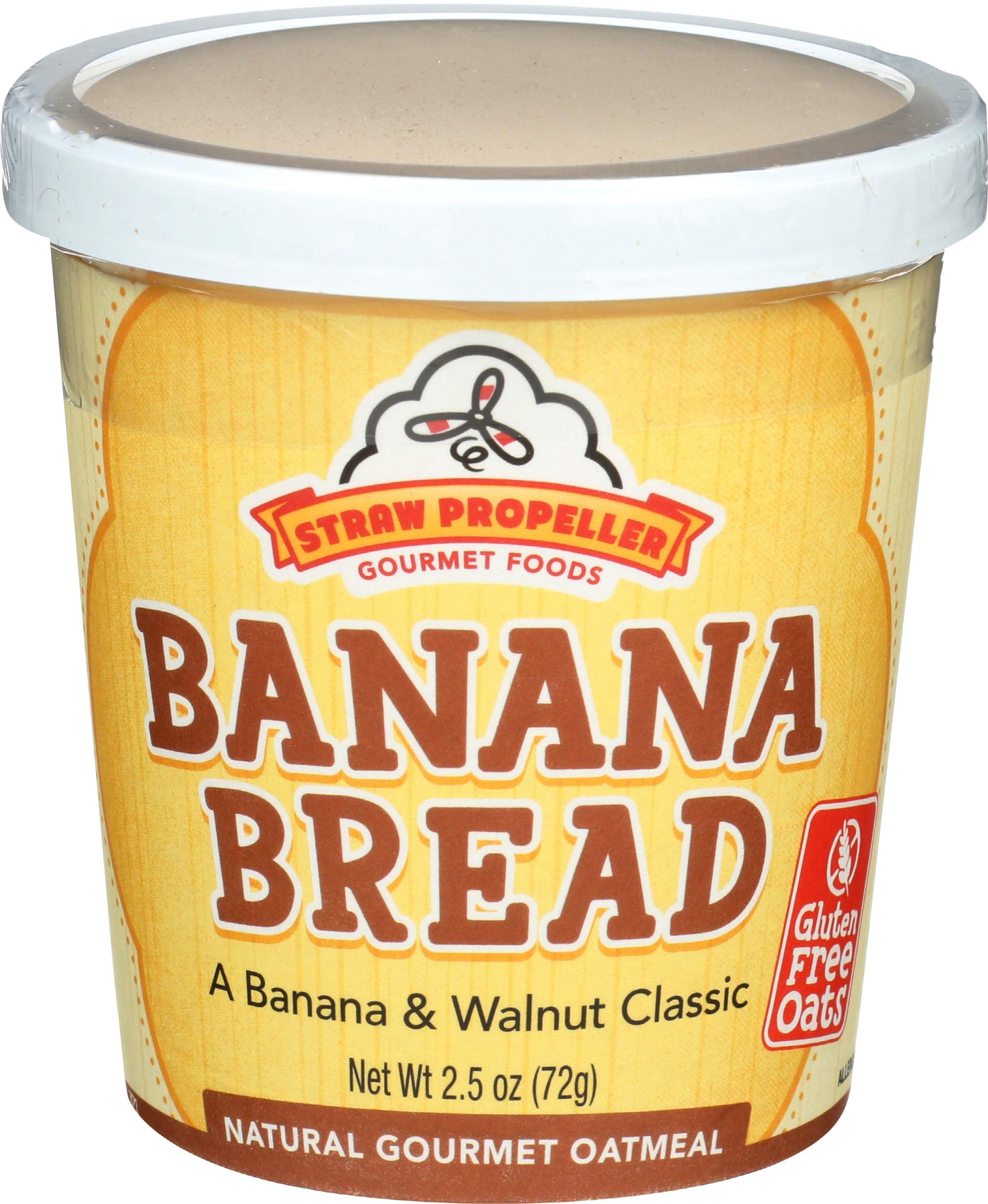 Straw Propeller Oatmeal Banana Bread, 2.5 OZ