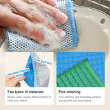 20 pcs Multipurpose Wire Dishwashing Rags, Upgraded 2-Layer Non-Scratch Metal Wire Dish Cloths for Wet/Dry Use, Reusable for Kitchen & Cookware, Sinks