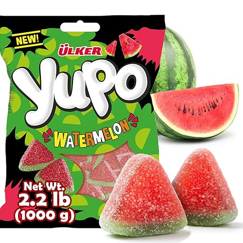Ceres Gourmet Watermelon Gummy Candy - 2.2 lbs Bulk Bag - Watermelon Flavored Fruit Gummies - Soft and Chewy Gummy Candies - Giant Pack for Parties