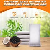 Coconut Shell Charcoal Air Purifying Bags 50g, Removes Odors and Moisture, Nature Fresh Air Purifier Bags, Odor Eliminator for Home, Car, Pets
