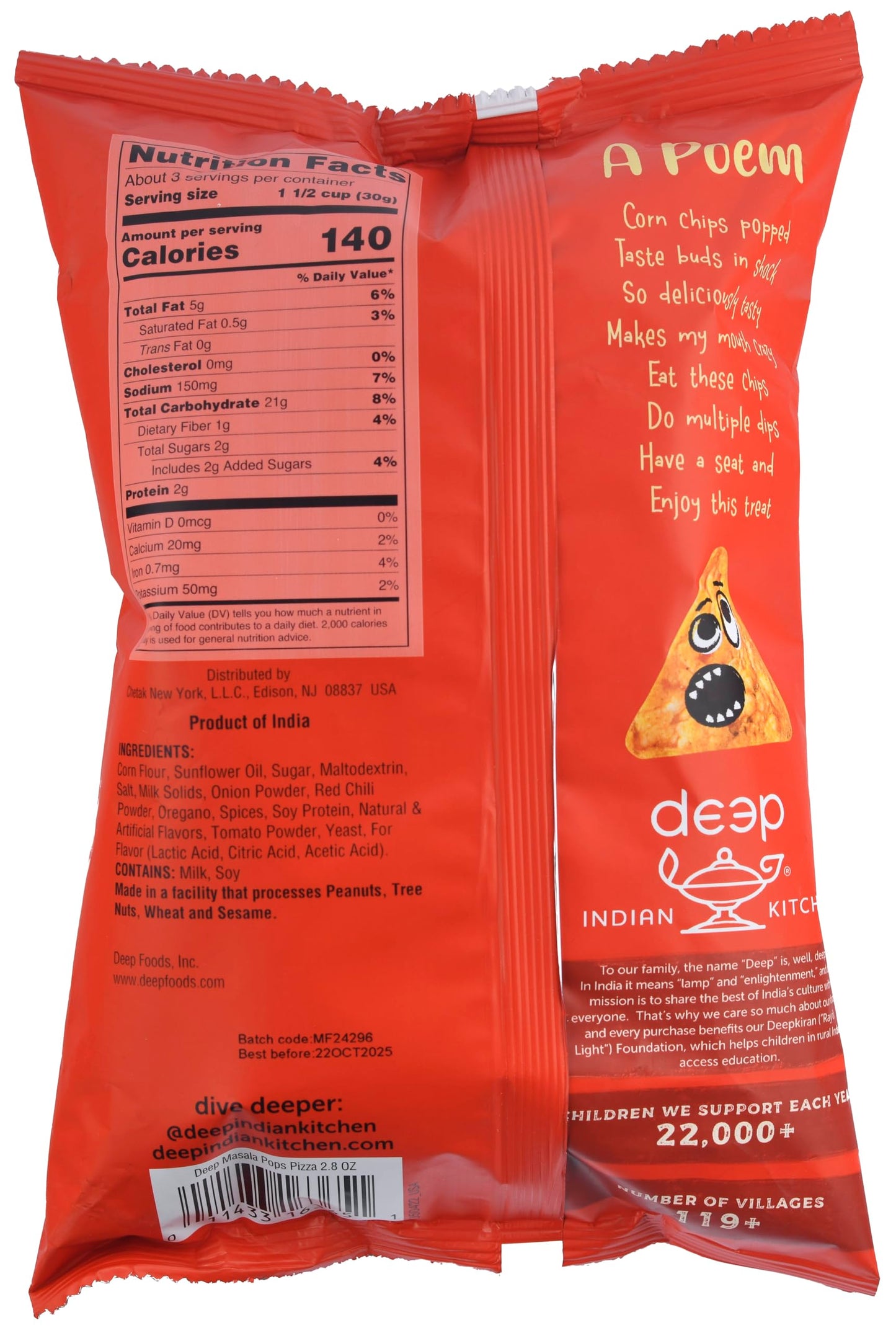 Masala Pops Pizza (2.8oz)