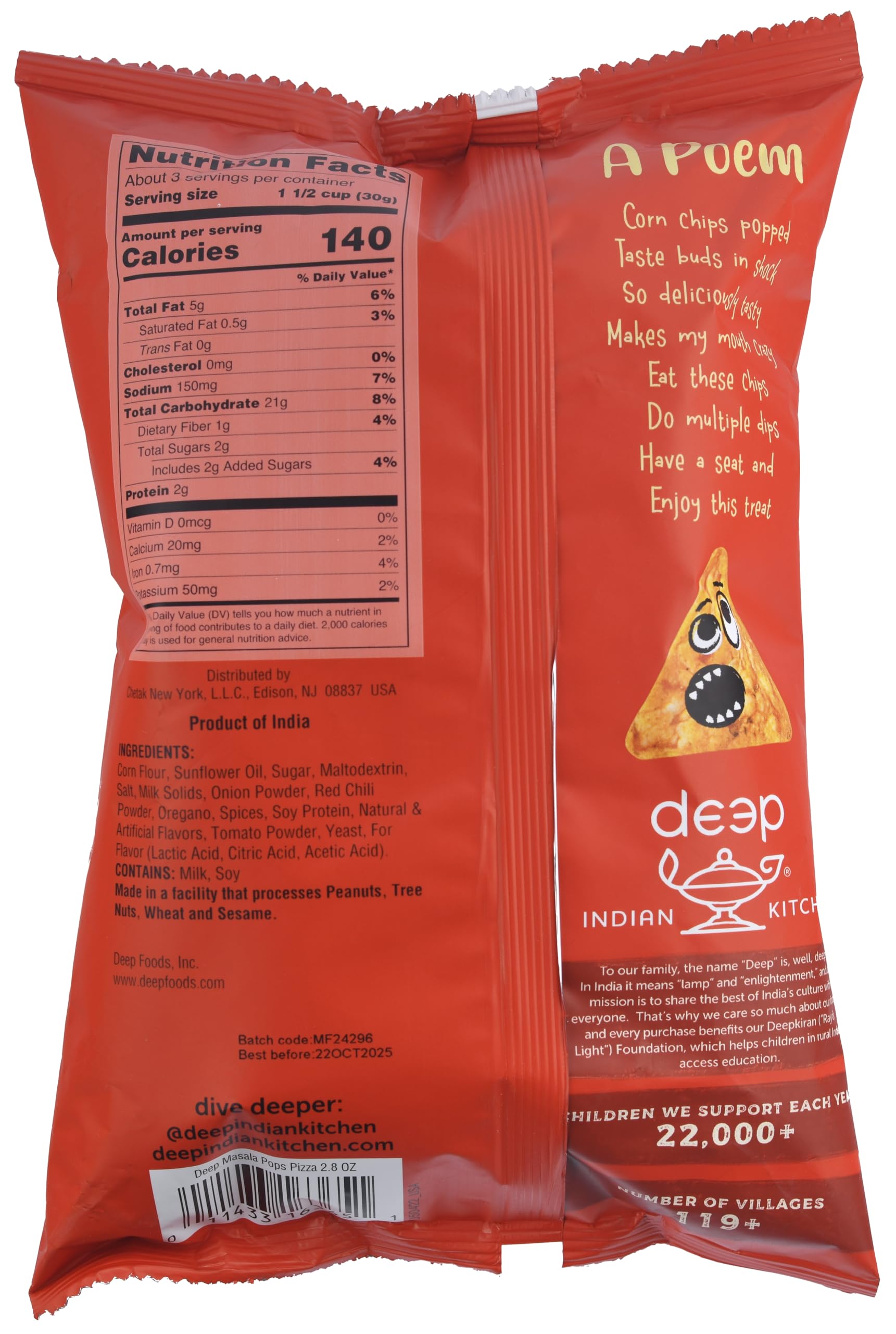 Masala Pops Pizza (2.8oz)